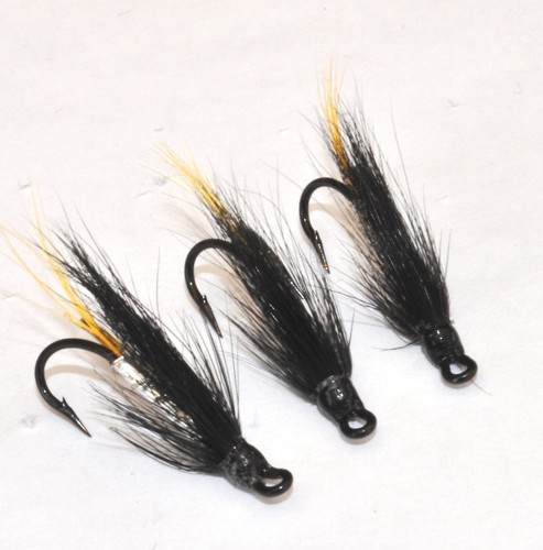 Silver stoat salmon flies - silver, x