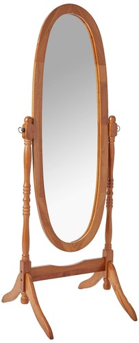 Crown mark cheval mirror oak - mark,