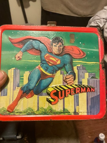 Superman metal lunch box - lunch,