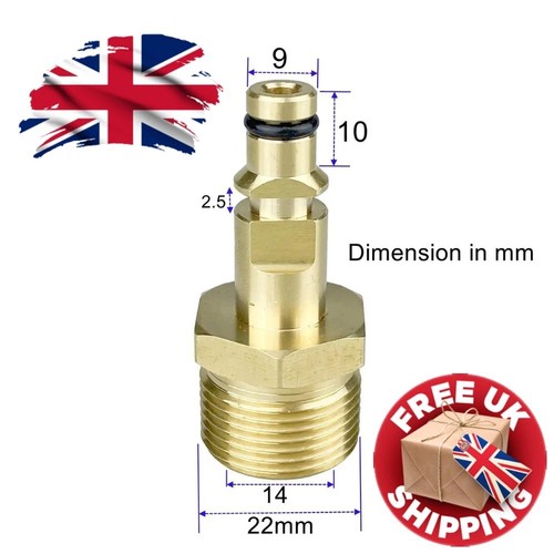 M22 14mm male adapter - 14mm,