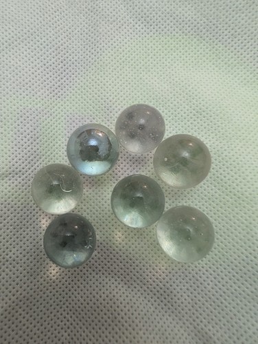Glass marble collection - glass, clear