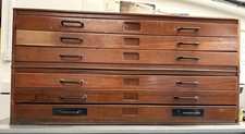 Vintage Architect Plans Chest