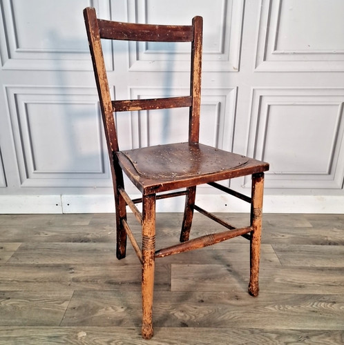 Antique wooden bedroom chair - bedroom,