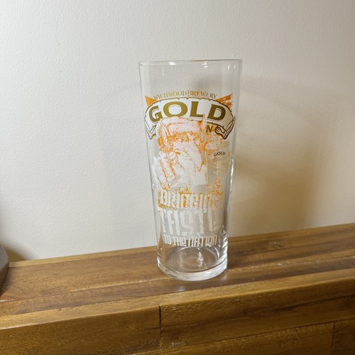 Wychwood gold pint glasses - wychwood,