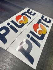 4x PILOTE MOTORHOME Sticker Decal Graphic Vinyl Multi-Colour Gloss Laminated