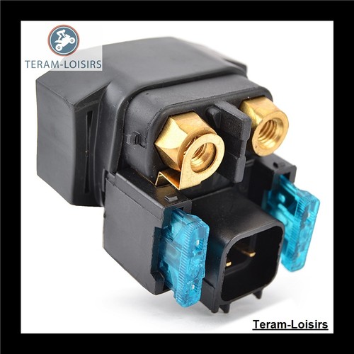 Black starter relay for yamaha - black,