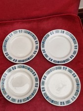 vintage grindley blue bute vitrified side plates