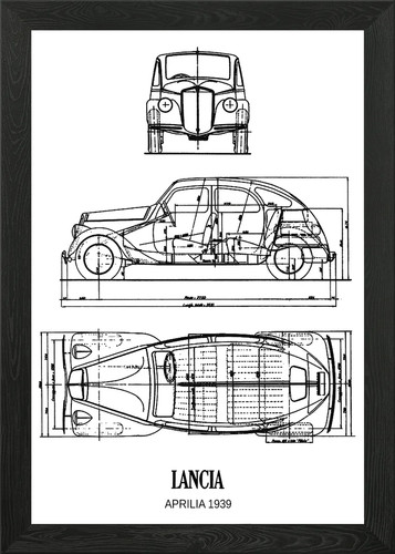 Bnw lancia aprilia 1939 framed - bnw,