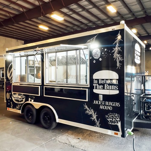 Food truck trailer fully - truck,