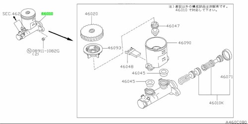 Oem cylinder brake master - cylinder,