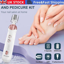 Eletorot Electric Nail File Set 8 in 1 Professional Manicure and Pedicure Kit