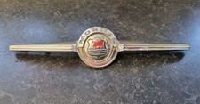 Vintage Morris Chrome Bonnet Badge With Enamel. Please Look. 