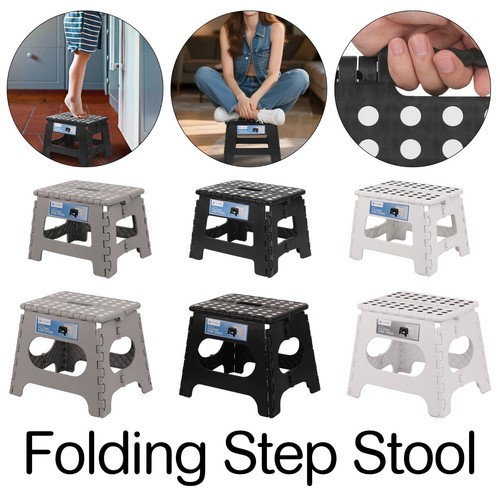 Folding step stool - stool, plastic