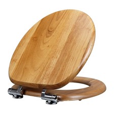 Natural Solid Wood Oak Toilet