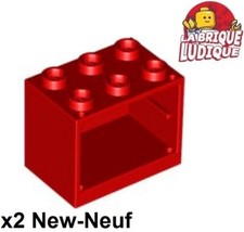 Lego 2X Container Chest Box Cupboard 2X3X2 Red 4532B New