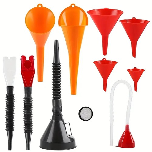 8pcs fuel funnels - 8pcs, plastic
