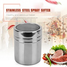 #X Stainless Steel Coffee Dredger Cocoa Powder Pepper Shaker Flour Sifter