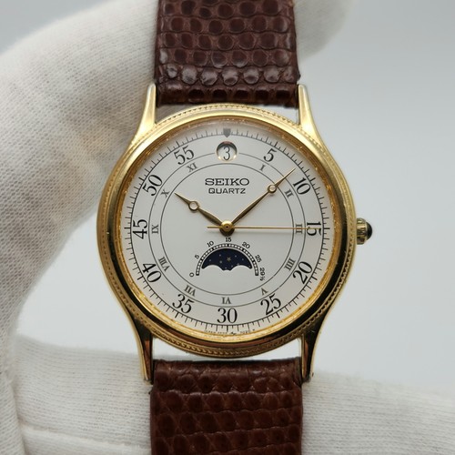 Seiko men vintage moonphase - seiko, men's