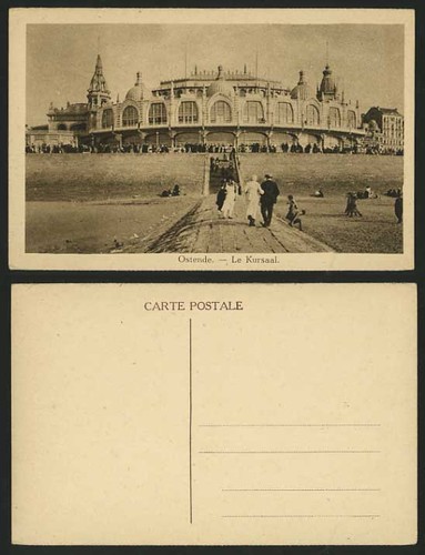 Belgium old postcard - old, b/w