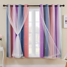 XiDi Bedroom Curtains with Net
