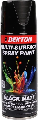 Multi purpose matt black spray - multi-purpose,
