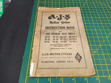 Vintage 1938 AJS Motorcycle