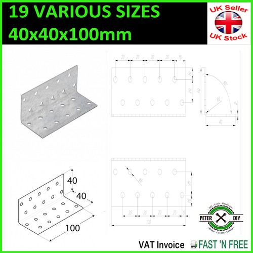 Galvanised corner brace - galvanised,