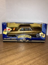 Fun Rise Lowrider Magazine 1963 Chevy Impala Gold Adjustable Axle Collectible