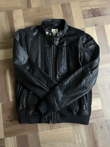 Diesel leather jacket - leather, xl