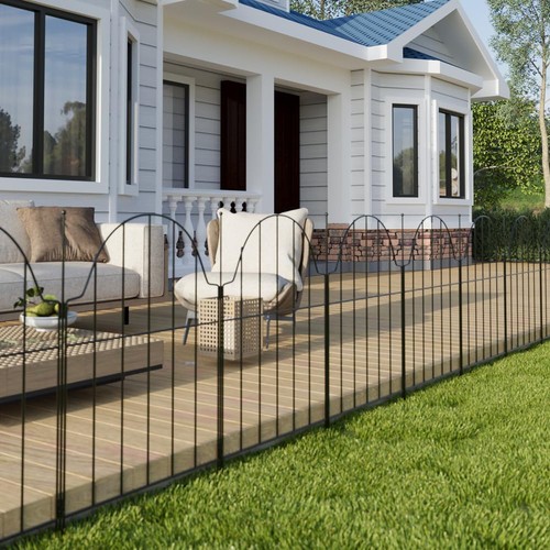Metal garden fence - metal,