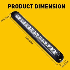 2x 15 LED White Tail Light