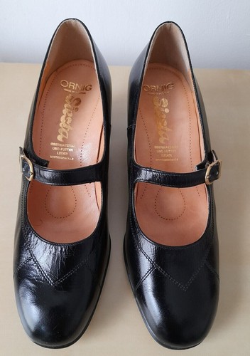 Black leather ornig austrian - leather,