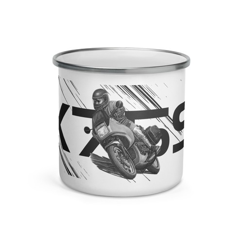 Bmw k75s enamel mug - bmw,