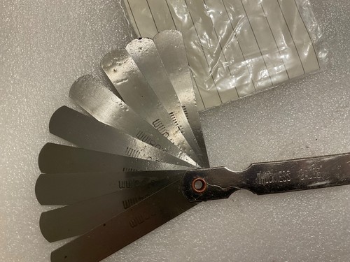 Metric feeler thickness gauge - feeler,