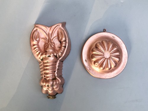Vintage copper jelly mold - jelly,