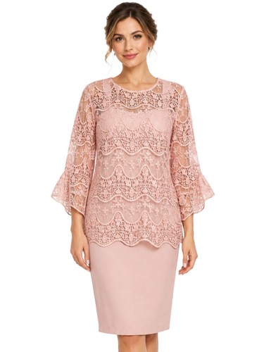 Gina bacconi blush - pink, dress