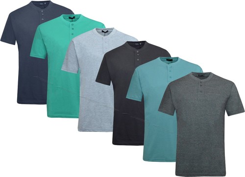 Mens henley shirt plain - t-shirt,