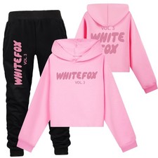 Kids White Print Foxes Casual