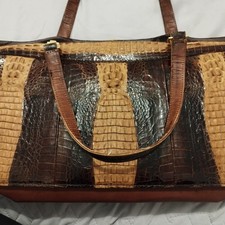 Vintage Genuine Alligator Crocodile Skin Leather Shoulder Handbag Exotic Skin UK