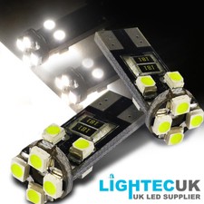 T10 8 SMD CANBUS ERROR FREE LED XENON HID PURE WHITE W5W 501 SIDE LIGHT BULBS UK