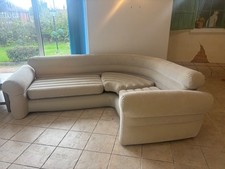 INTEX Inflatable Corner Sofa/Couch Air Couch 2.57m x 2.03m x 76 - READ