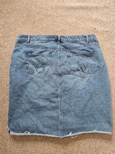 Miffy light blue denim - miffy, skirt