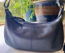 Lloyd Baker Navy Leather Shoulder Crossbody Bag