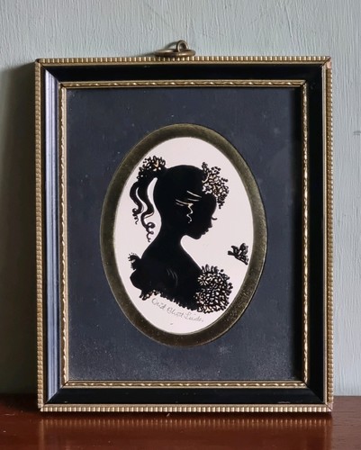 Vintage framed silhouette - framed,