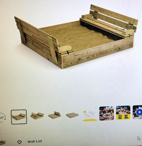 Wickey sandbox pine new - pine, 120cm
