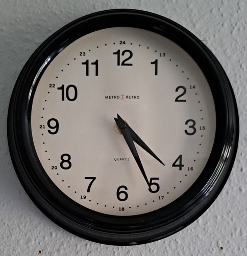 Metro retro wall clock - metro,