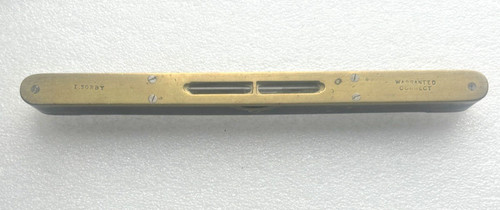 Hardwood brass spirit level - hardwood,