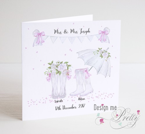 Personalised wellies wedding - personalised,