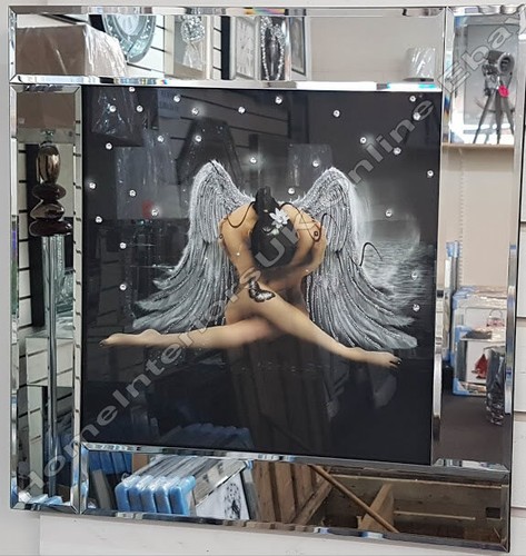 Angel white wings wall art