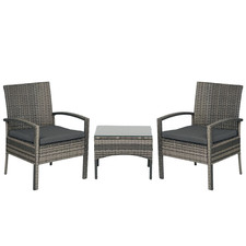 Outsunny 3PC Garden Rattan